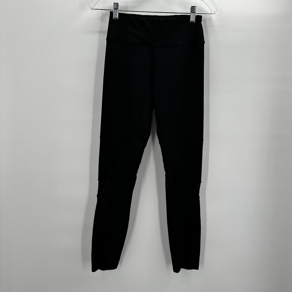 Sam Edelman Legging Womens Small Black Lace Mesh Cutout Slimming‎